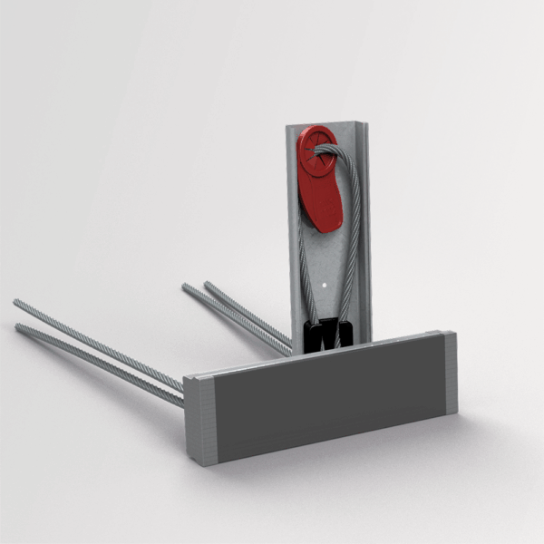 Drahtseilabhebebox in Winkelelementen