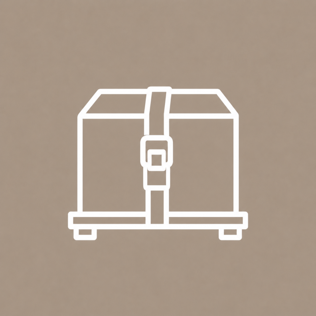 Icon Ladungssicherung, verschnürtes Paket