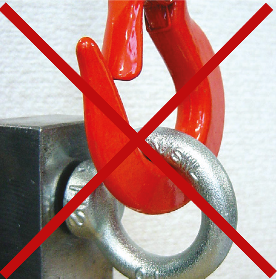 Ungenügende Ringschraube DIN 580