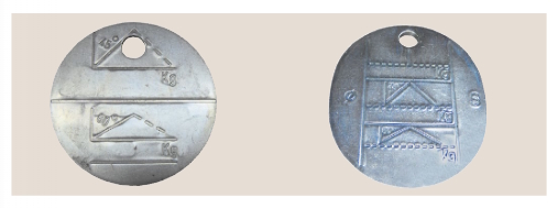 Metallplaketten zur Kennzeichnung von Anschlagseilen